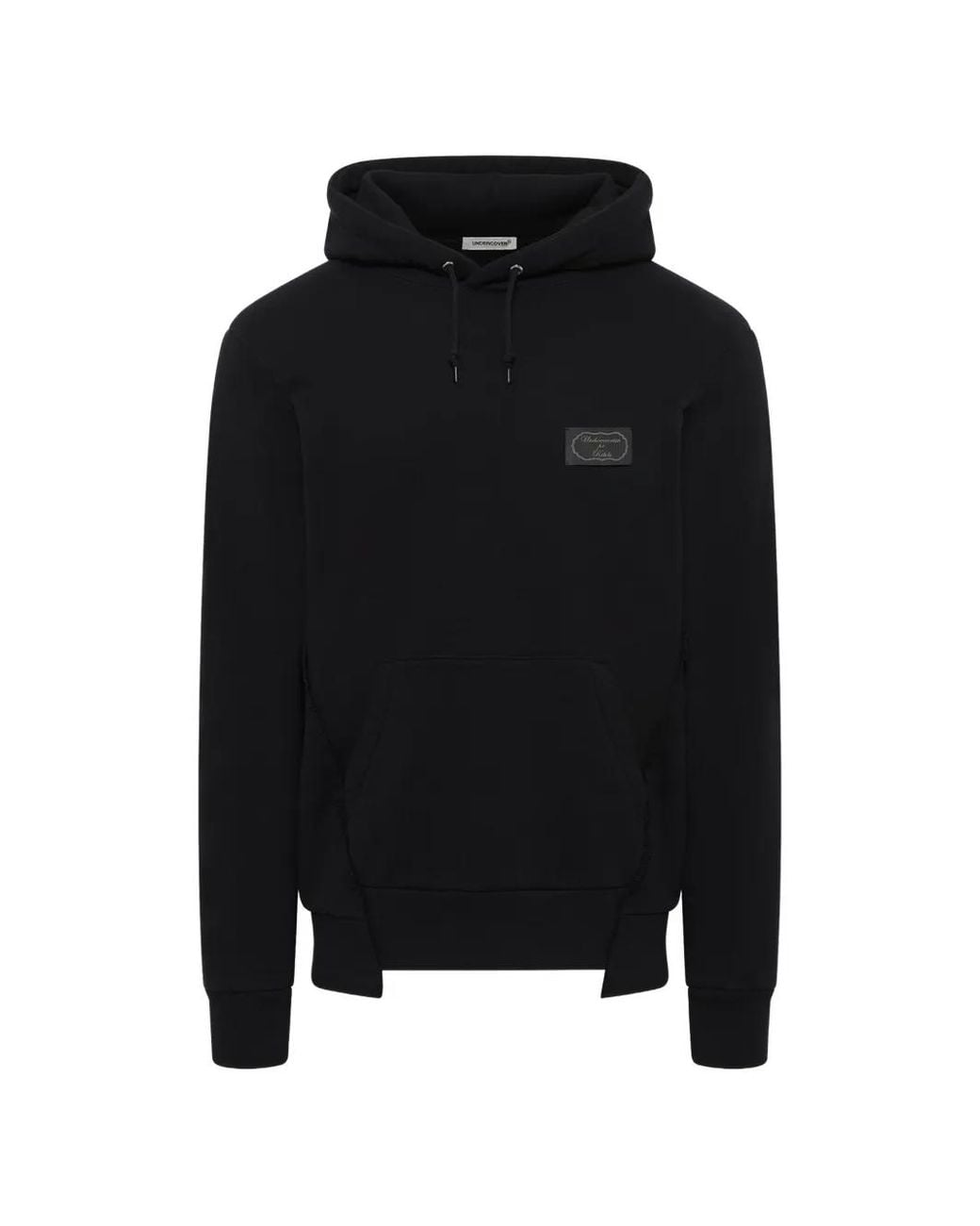 Undercover Black Ism Logo-Patch Hoodie for men