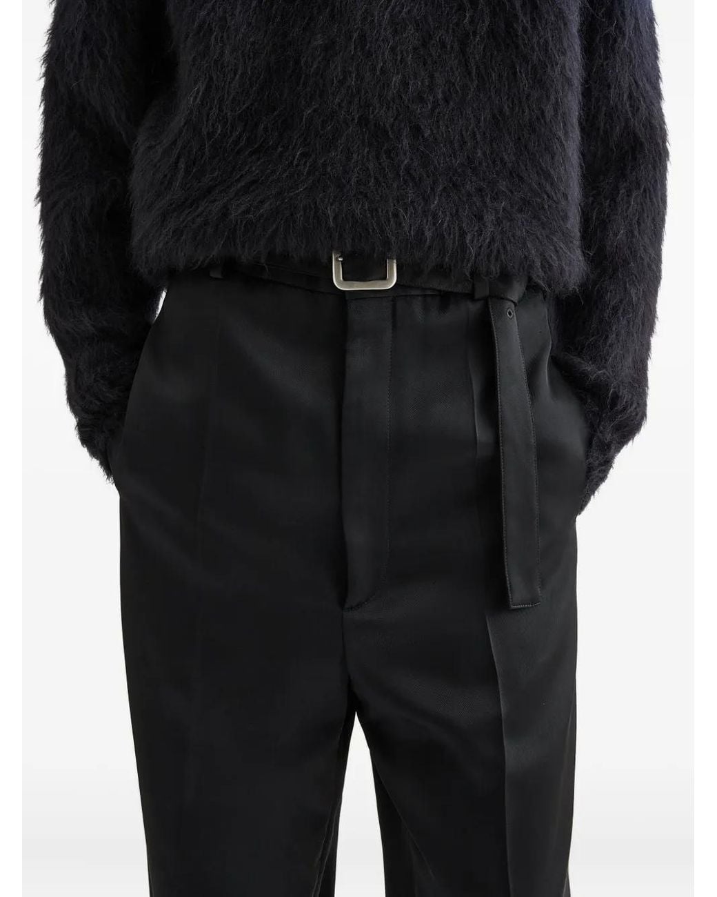 Jil Sander Black Tailored Trousers for men