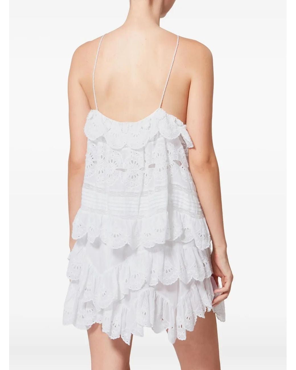 Isabel Marant White Prisha Ruffled Top