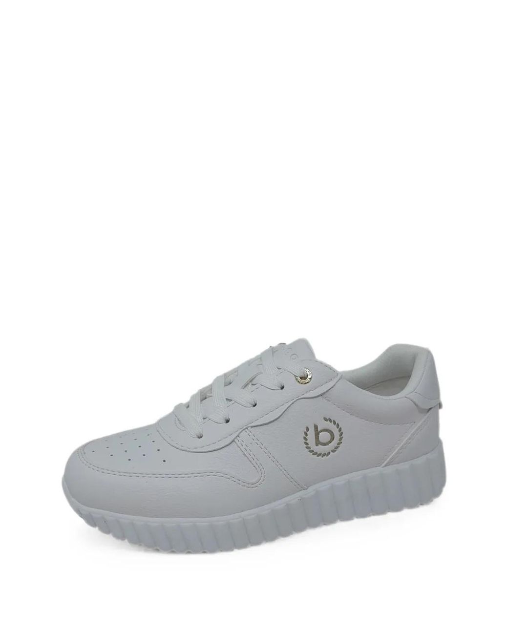 Baskets Perforées À Logo Imprimé Bugatti en coloris Gray