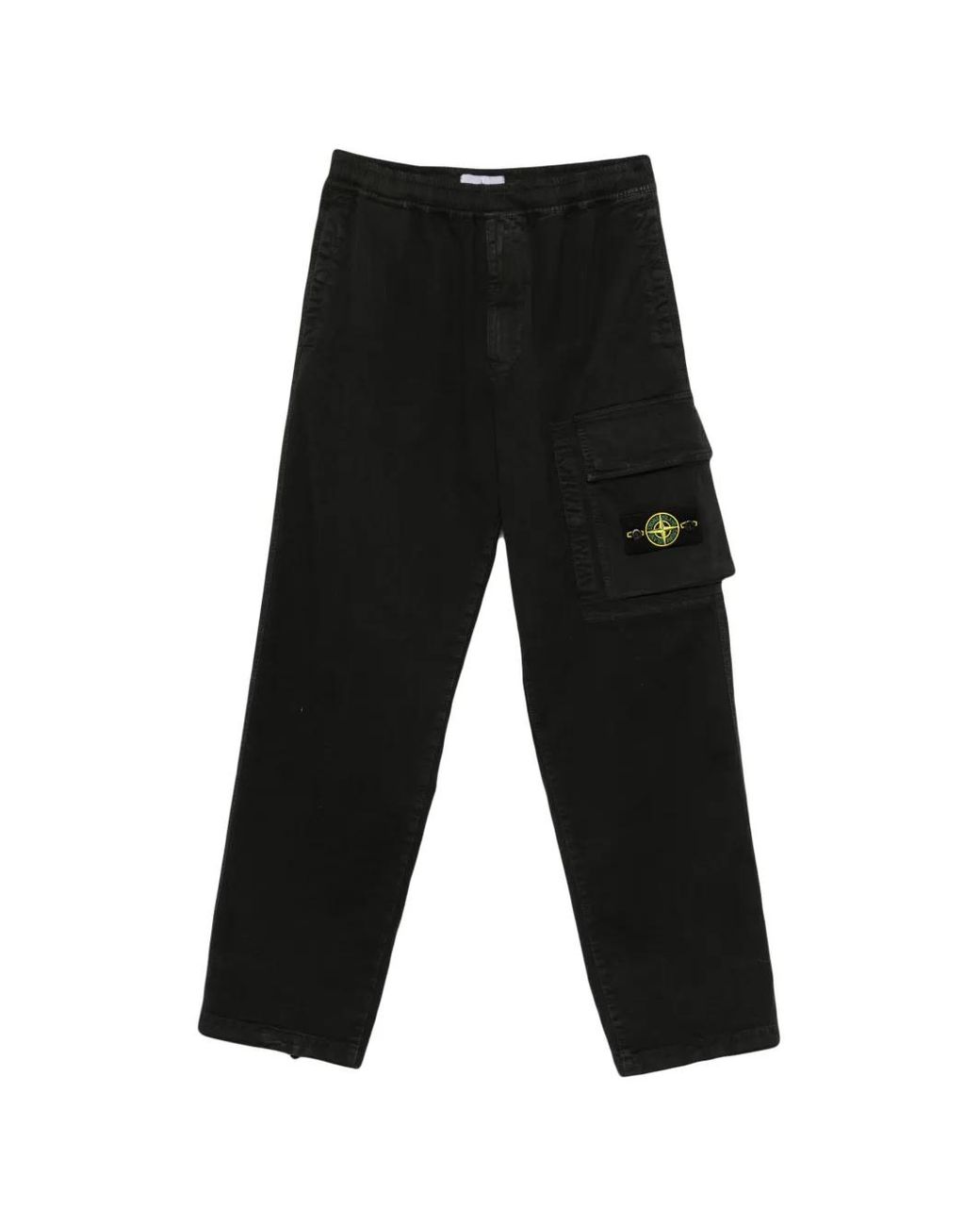 Stone Island Black 3100033 Old Effect Trousers for men
