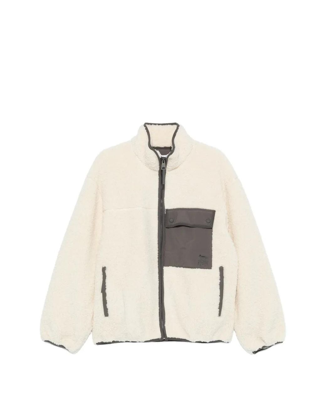 Bomber Con Inserti di Maison Kitsuné in Natural da Uomo