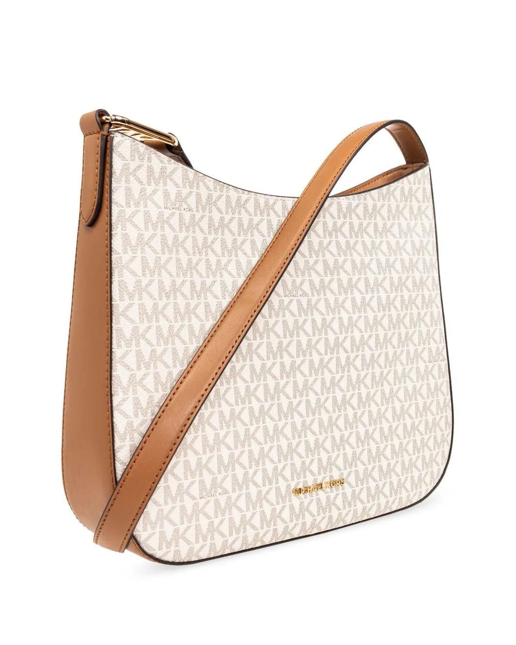 Borsa A Tracolla Kensington Signature Grande di MICHAEL Michael Kors in Natural