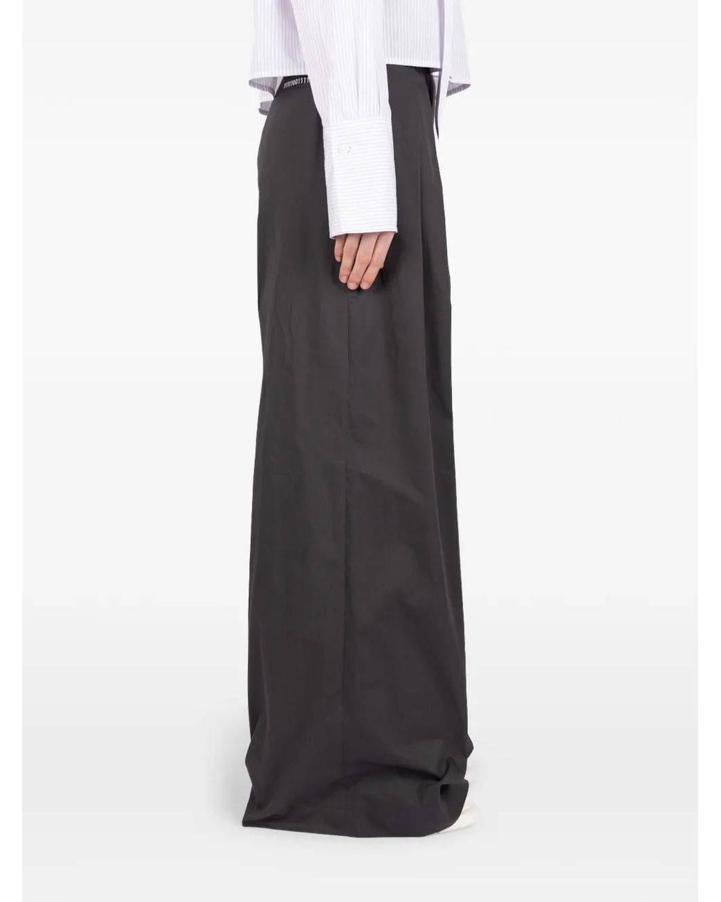 Societe Anonyme Black Andy Pleated Wide Trousers