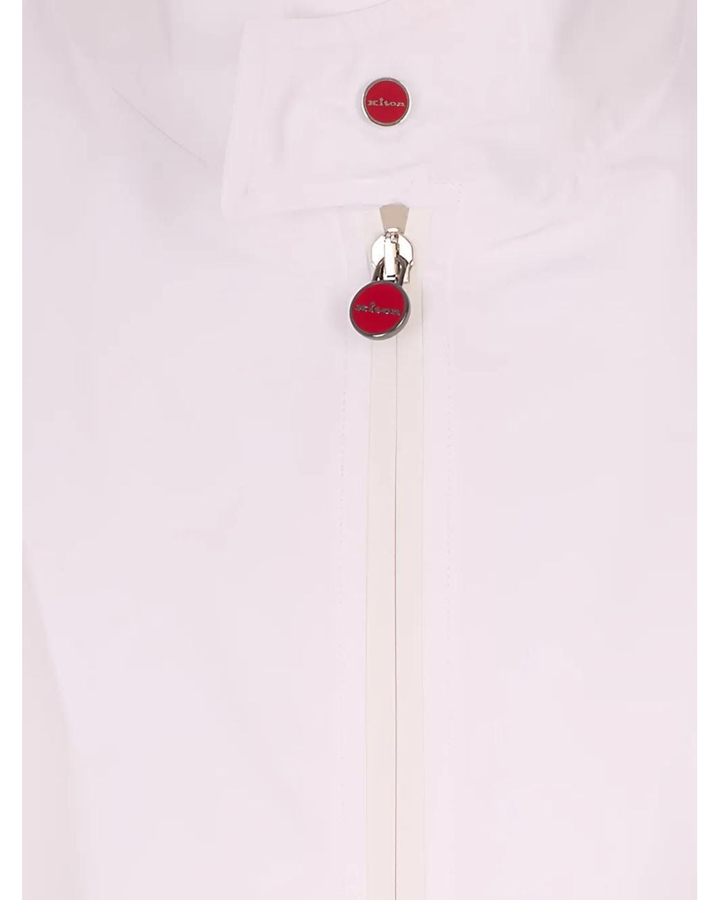 Kiton Pink Zip-Up High-Neck Jacket for men