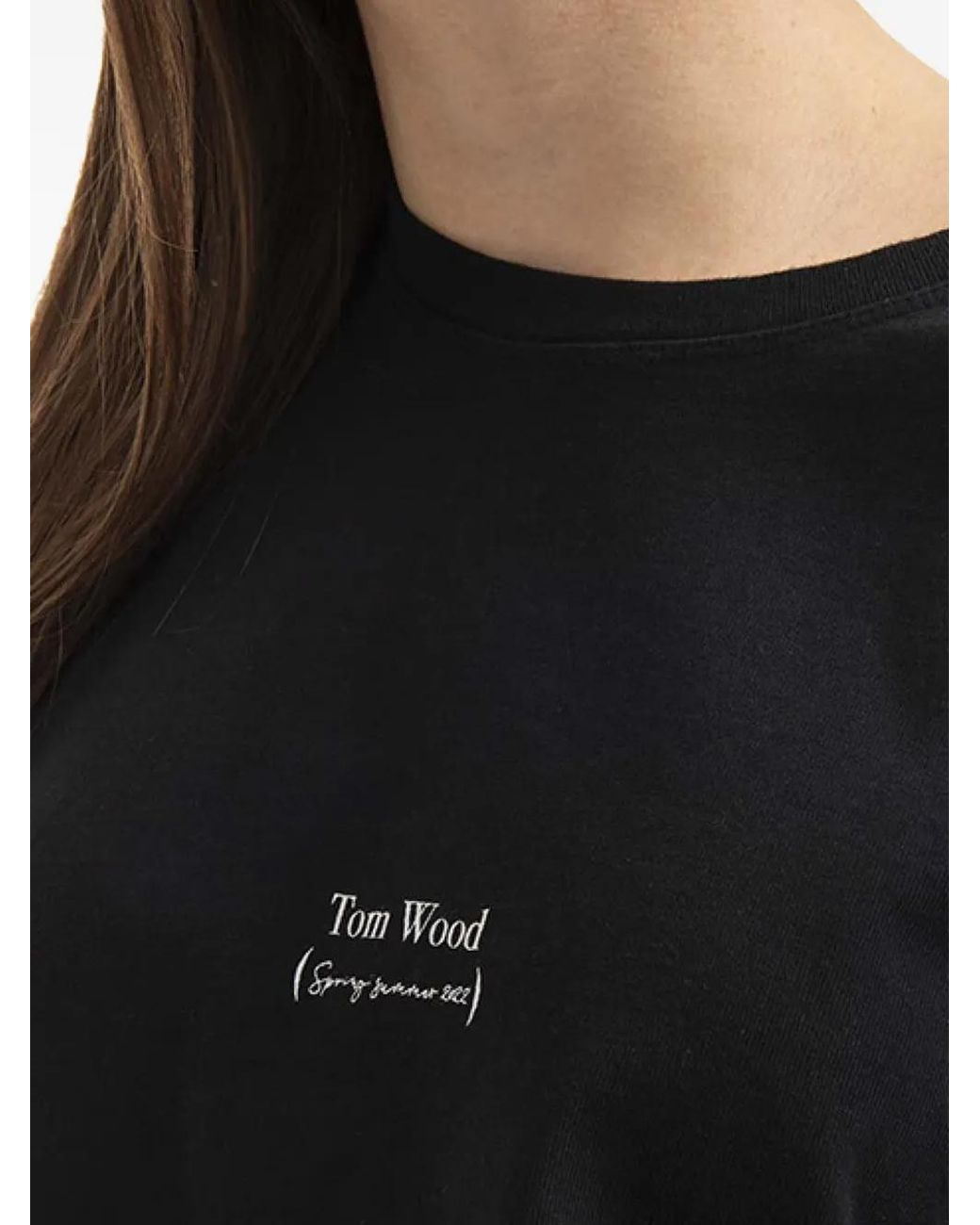 Tom Wood Black Adria Short-Sleeve T-Shirt