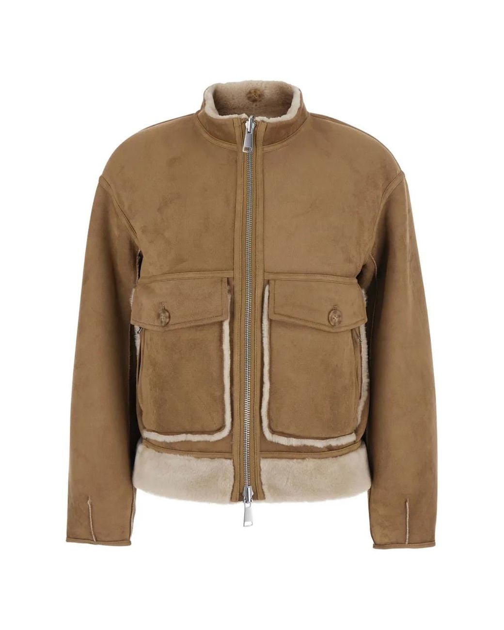 Urbancode Natural Fringe-Detail Reversible Coat