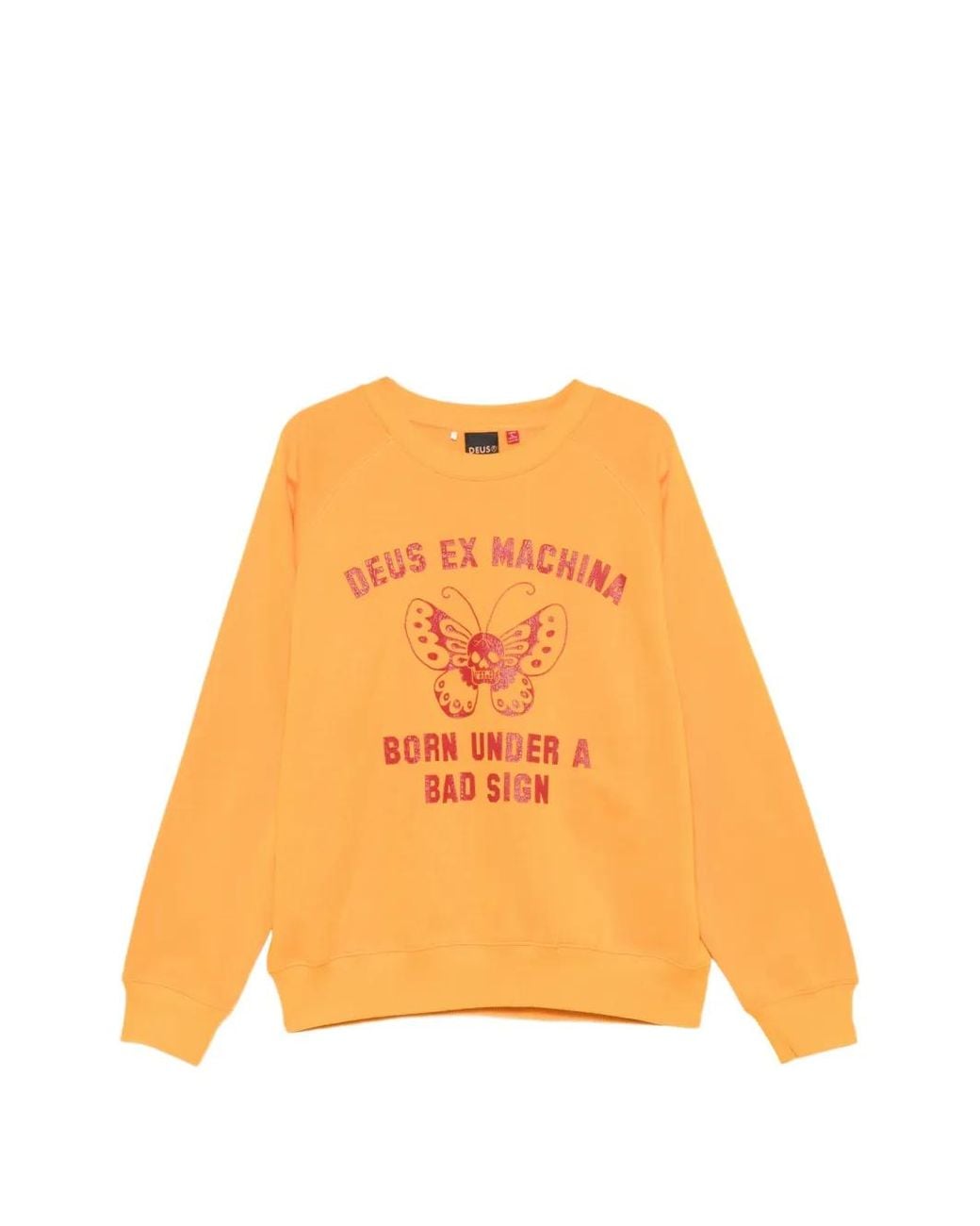 Deus Ex Machina Orange Pull À Imprimé Graphique Et Manches Raglan