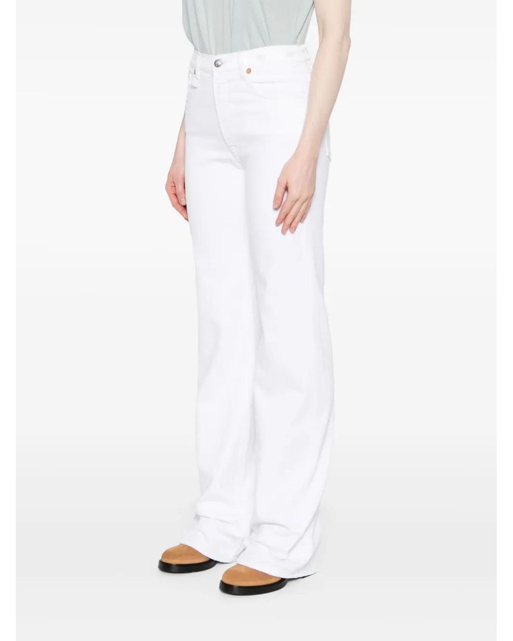 R13 White Jane Jeans