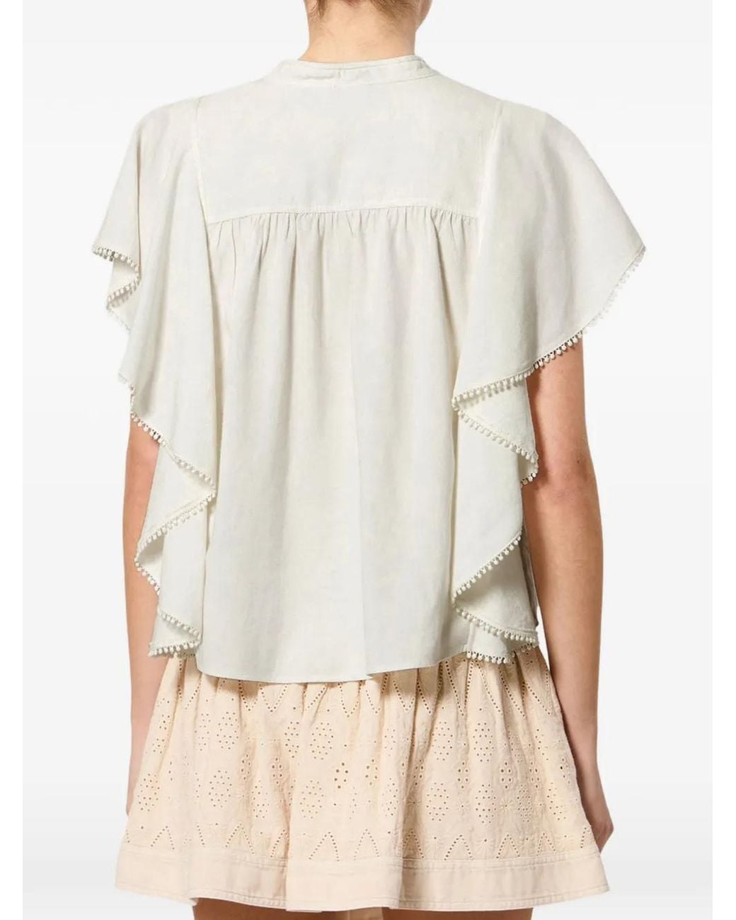 Isabel Marant White Marlie Blouse