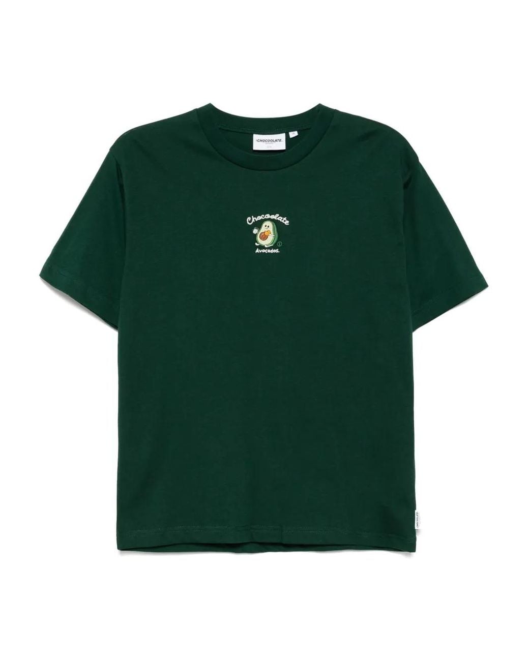 Chocoolate Green Logo-Embroidered T-Shirt