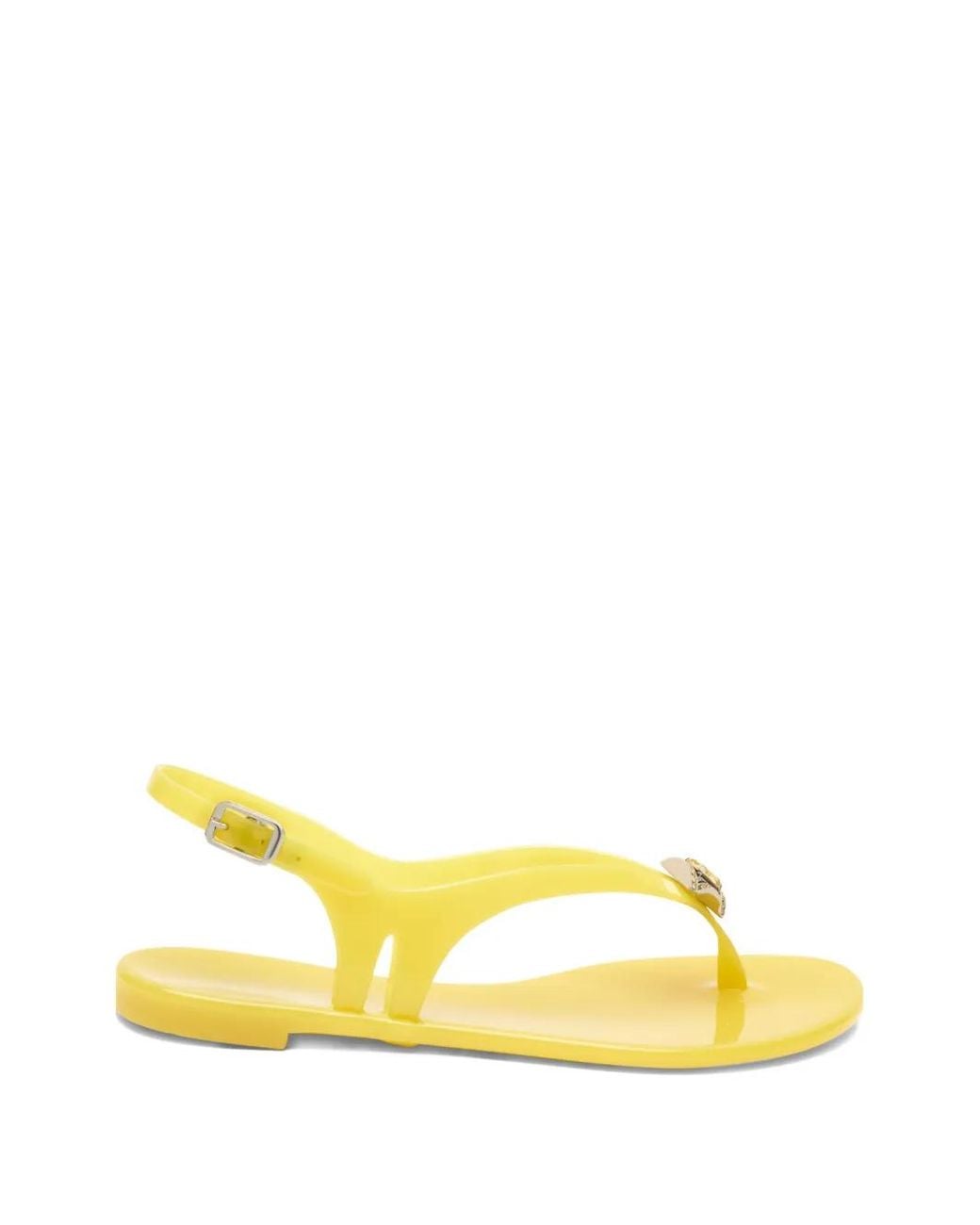 Casadei Yellow Jelly Slingback Sandals