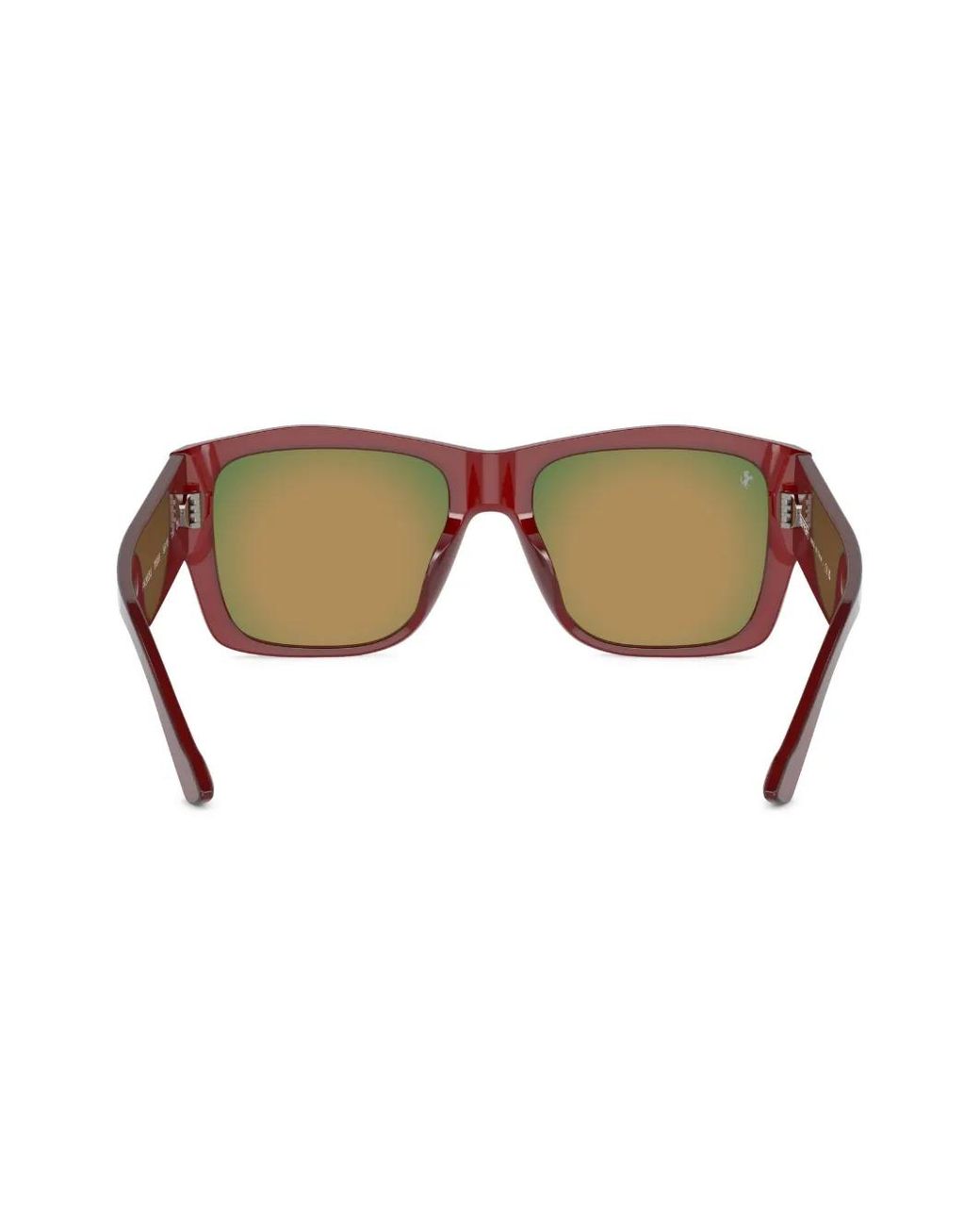 Ferrari Red Square-Frame Sunglasses