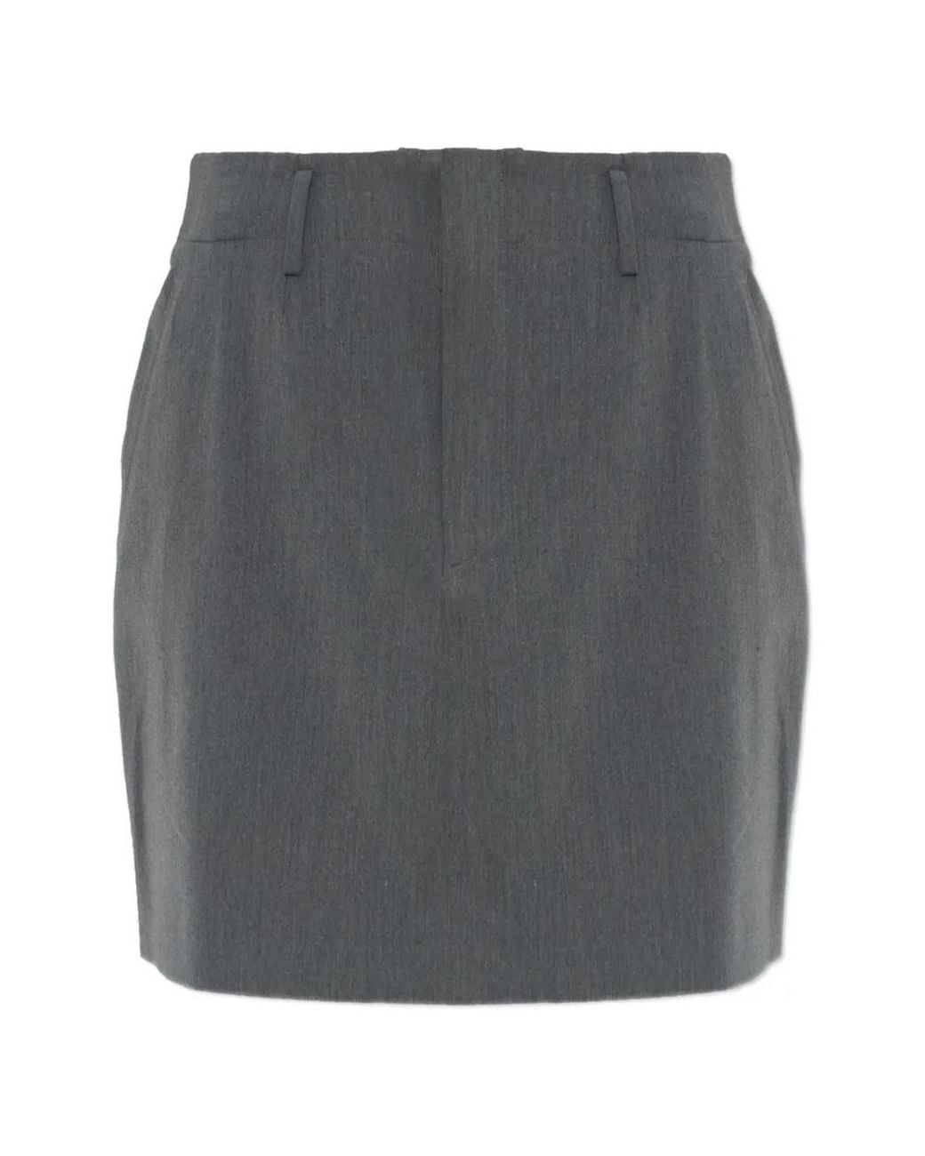 Akep Mini-Rok Met Riemlussen in het Gray