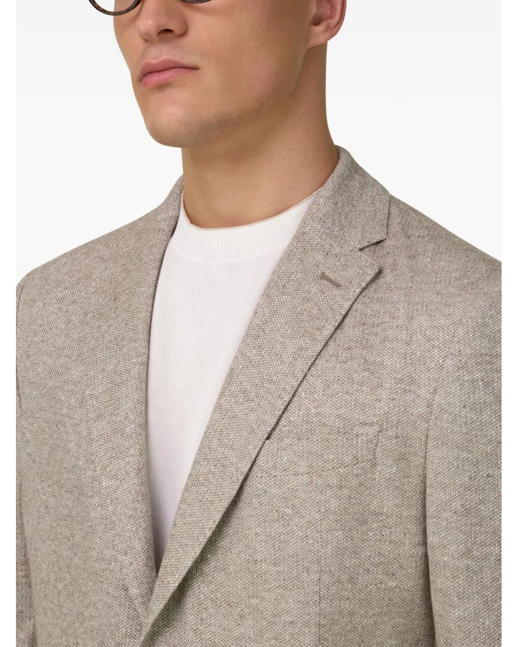 Boggi Gray Single Breasted Blazer for men