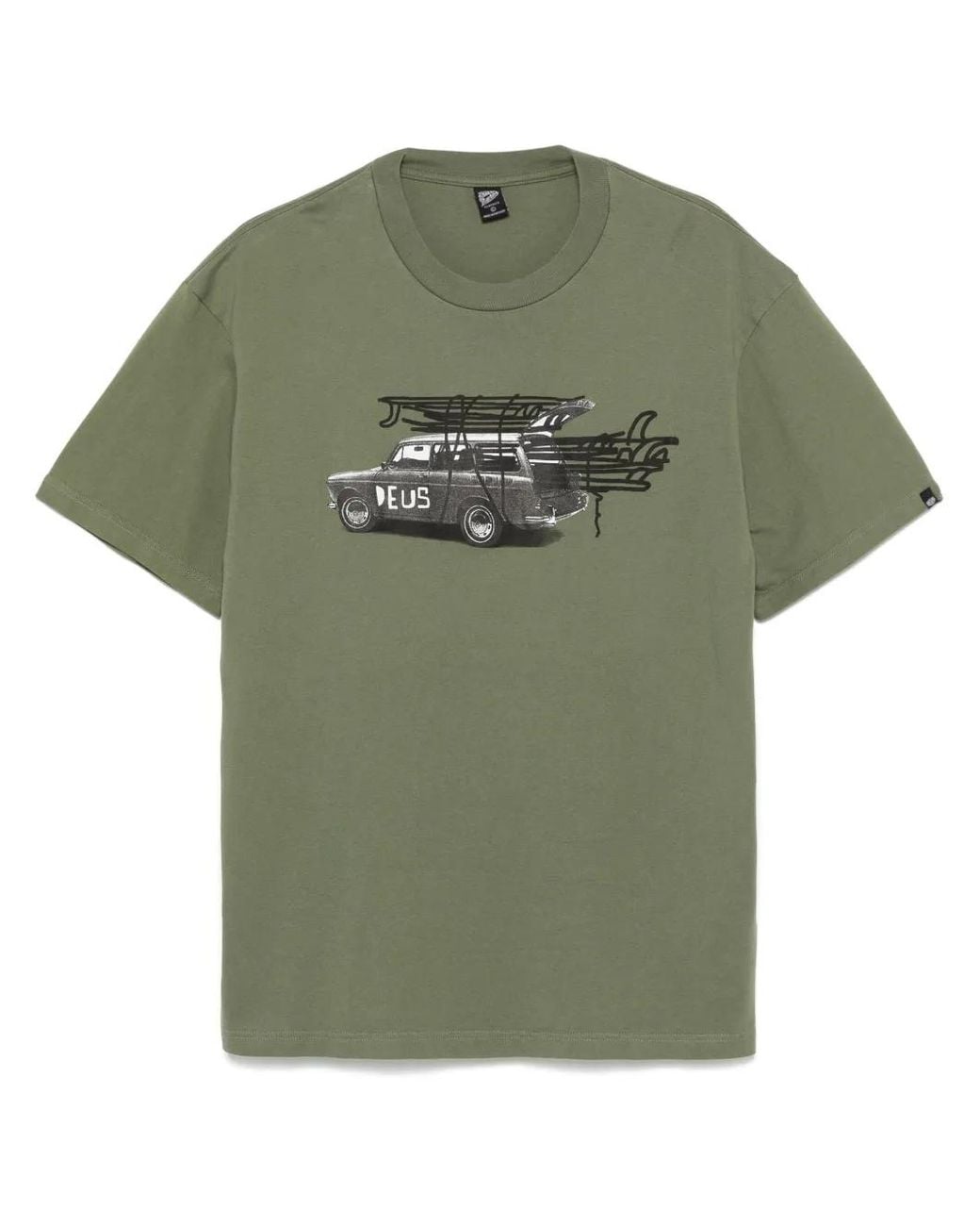 Deus Ex Machina Green Surwagon T-Shirt for men
