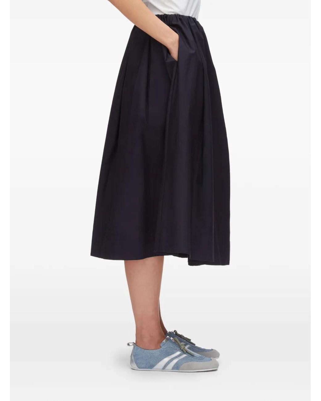 3.1 Phillip Lim Blue Belted Midi Skirt