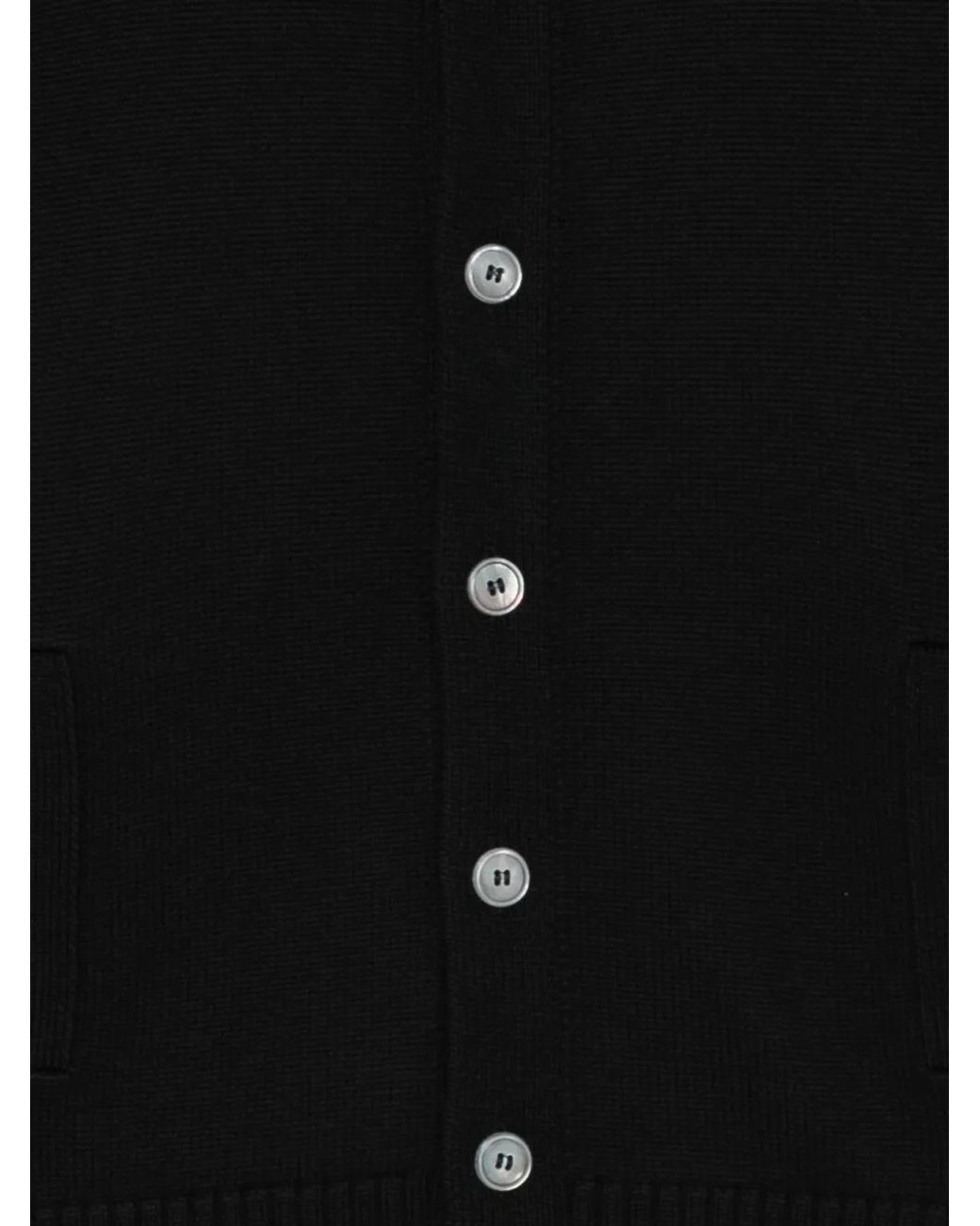 Fileria Black Buttoned Cardigan for men