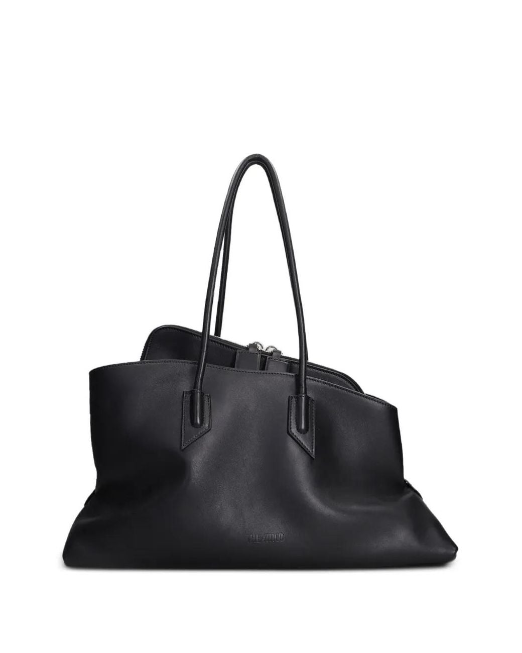 The Attico Black La Passeggiata Medium Top Handle Bag