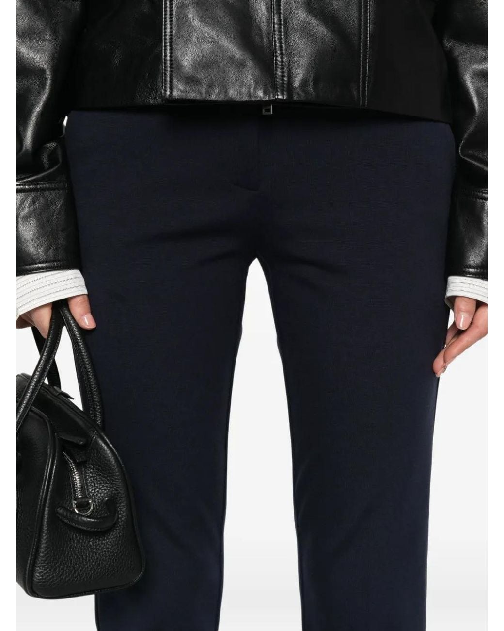 Pinko Blue Pocket-Detail Trousers