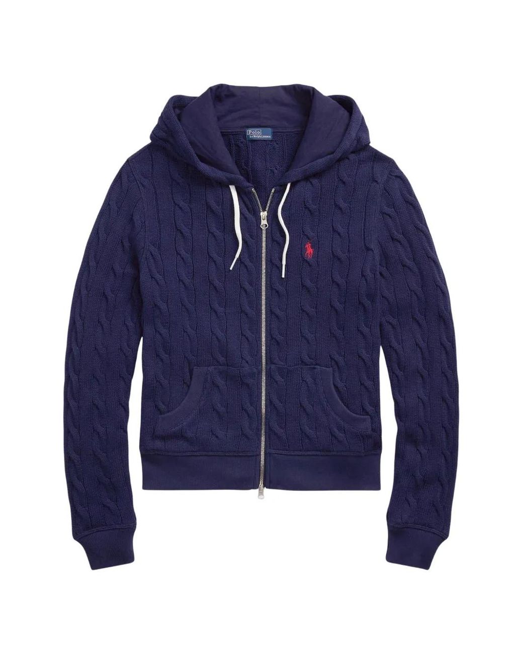 Polo Ralph Lauren Blue Cable-Knit Sweatshirt