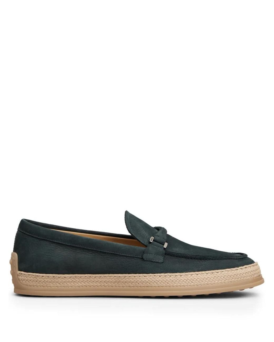 Tod's Green Suede Loafers for men