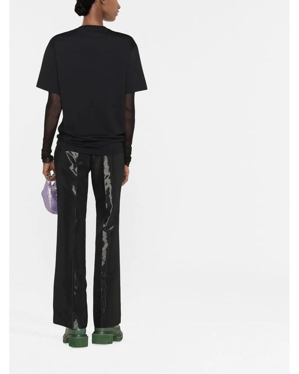 Ambush Black Logo-Print Short-Sleeve T-Shirt