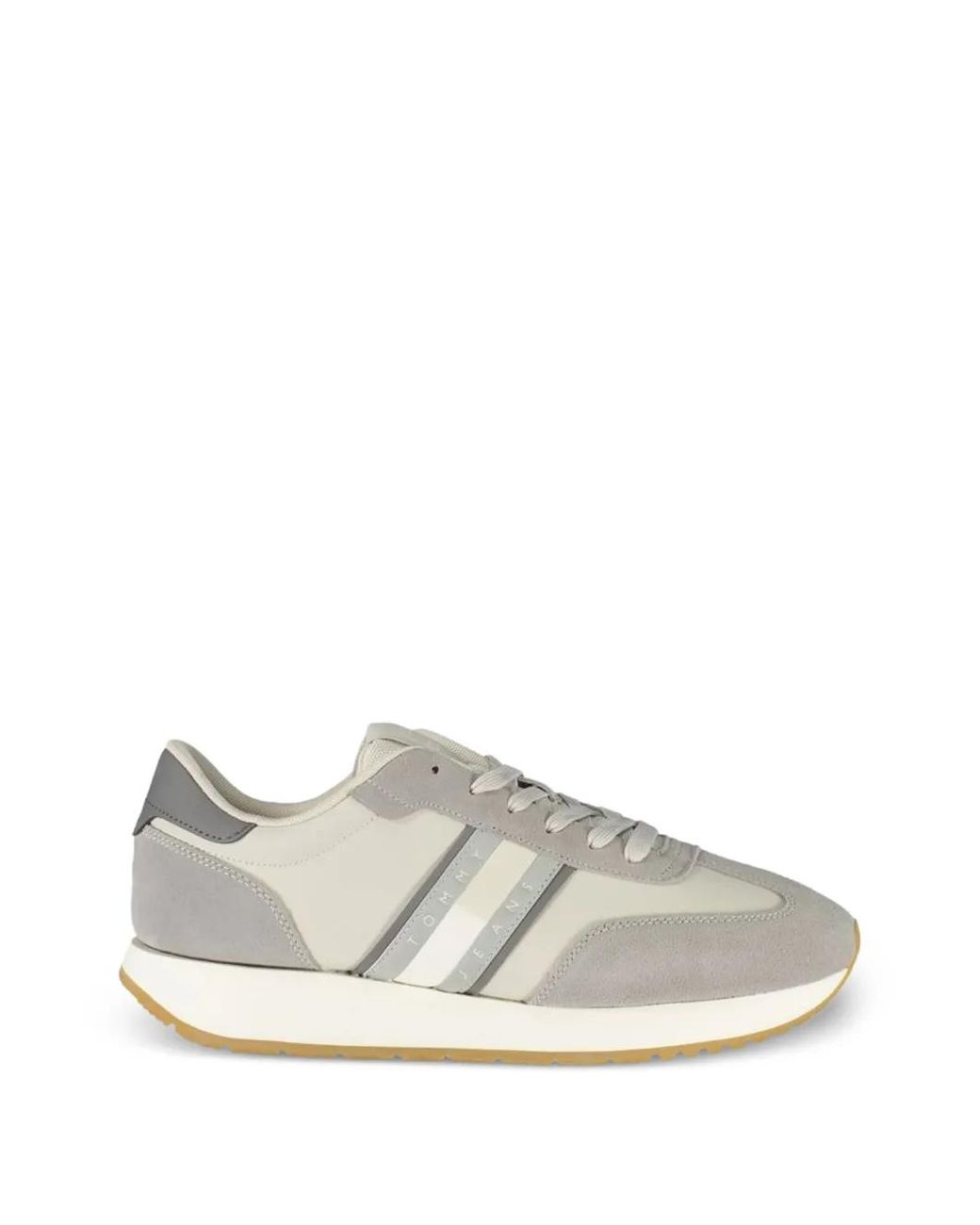 Tommy Hilfiger White Panelled Low-Top Sneakers for men