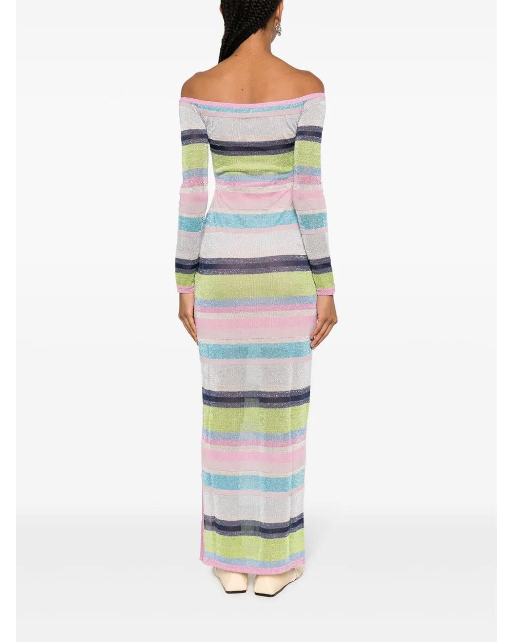 Suboo Green Zephyr Striped Maxi Dress