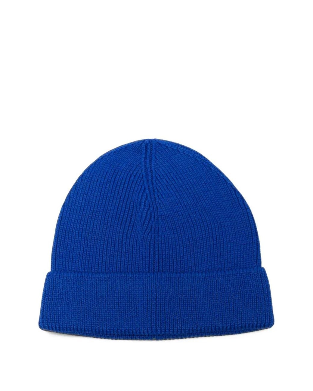 Universal Works Blue Watch Ribbed-Knit Beanie Hat for men