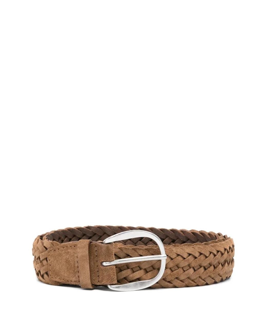 Orciani Brown Plot Belt for men