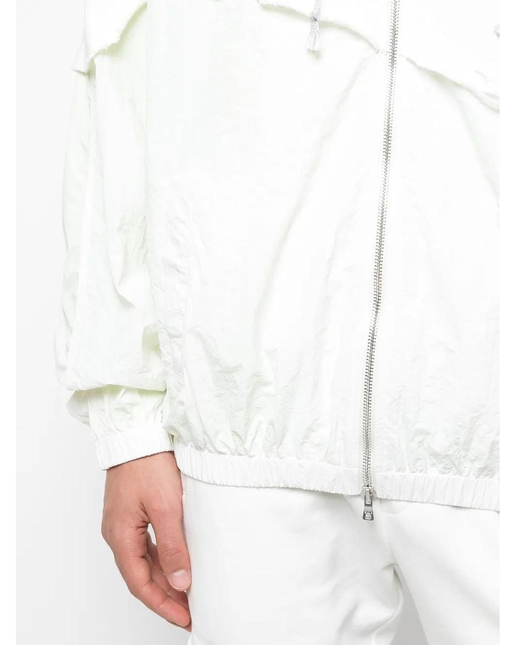 God's Masterful Children White Terry Sports Jacket for men