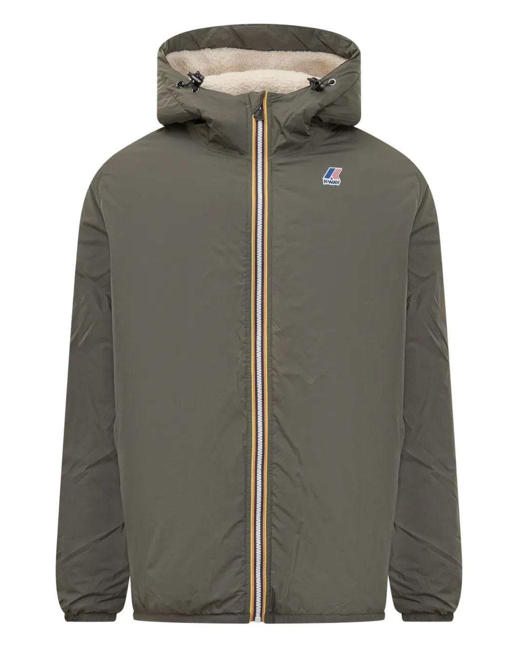 K-Way Green Le Vrai 4.0 Claude Orsetto Hooded Jacket