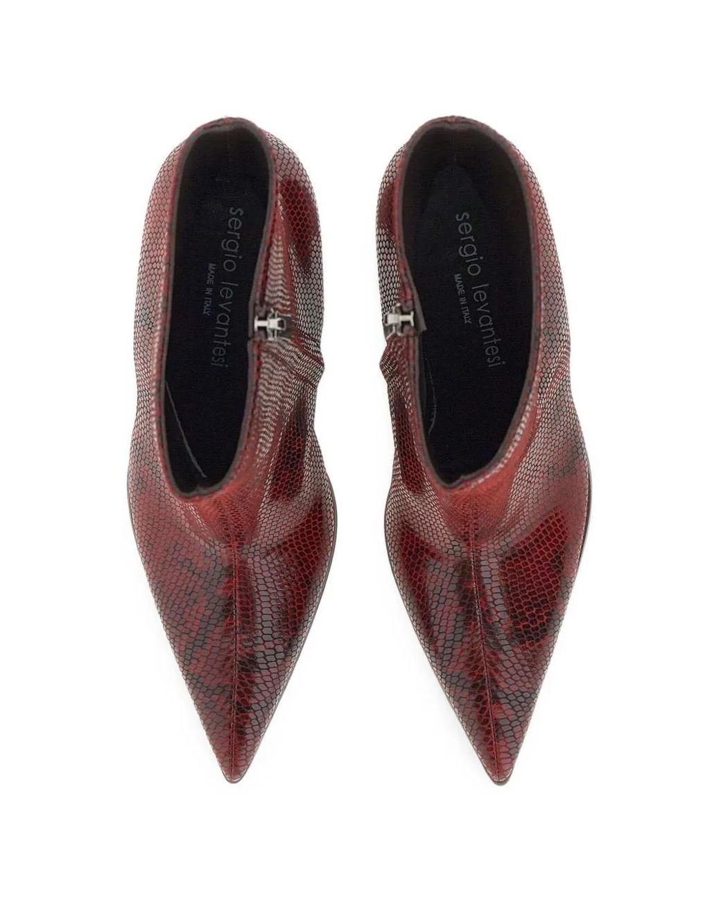 Bottines Delia67 À Imprimé Peau De Python Sergio Levantesi en coloris Purple