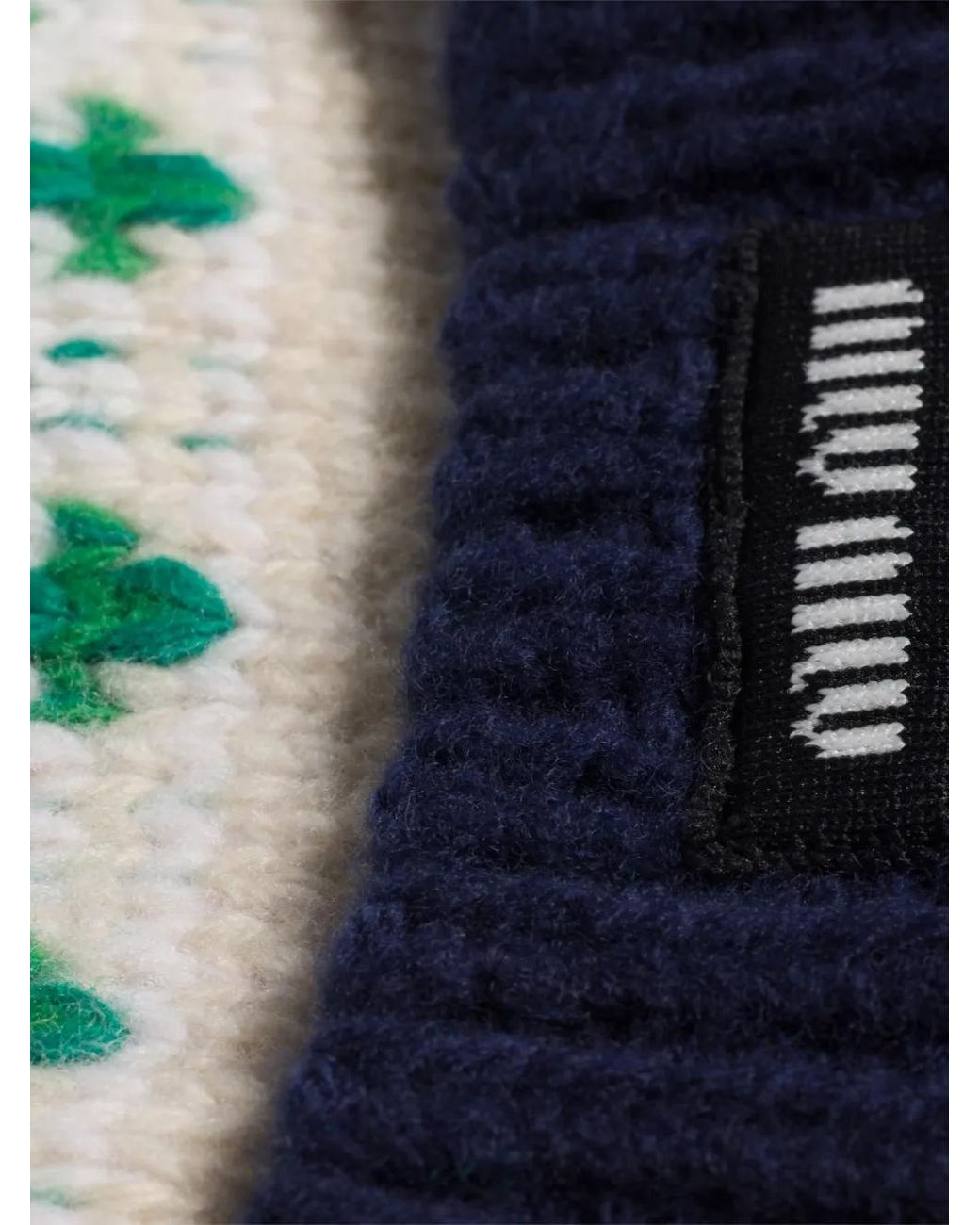 Miu Miu Blue Wool Beanie Hat