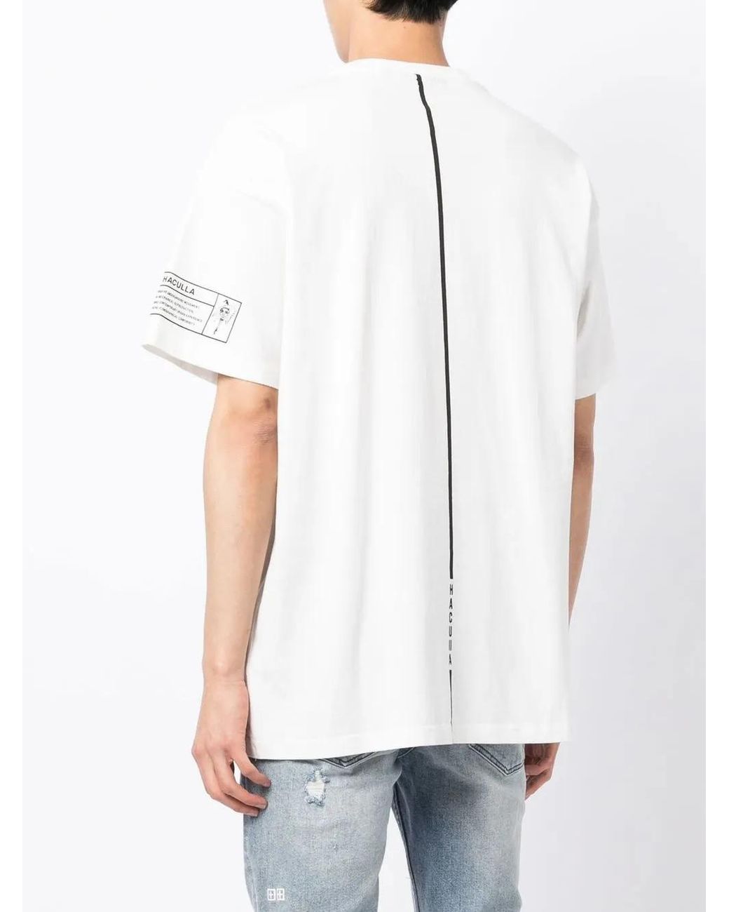 Haculla White Logo-Print T-Shirt for men