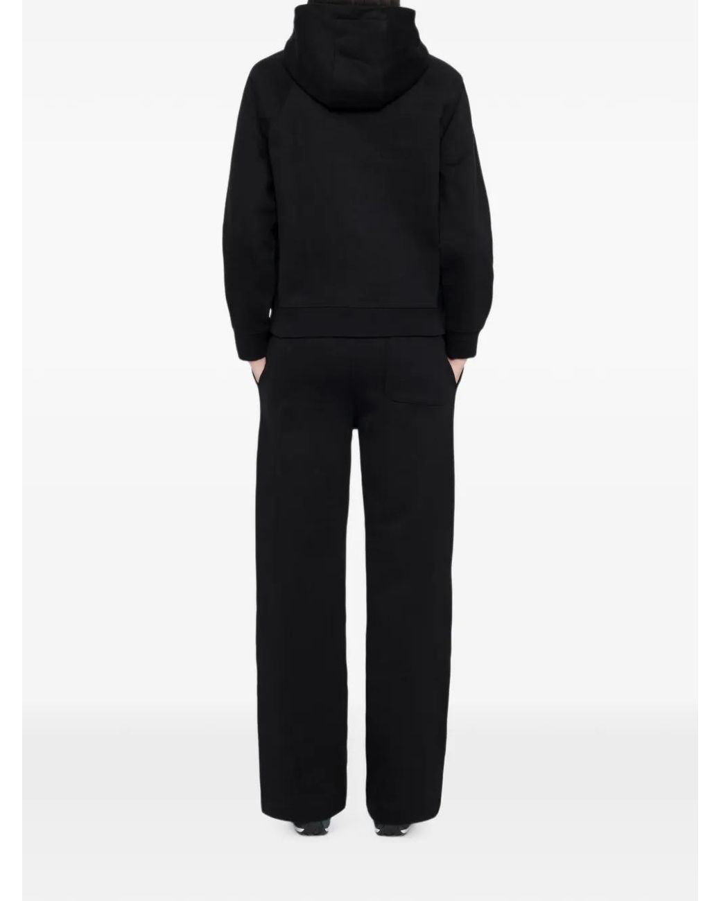 AllSaints Black Lily Raglan-Sleeve Hoodie