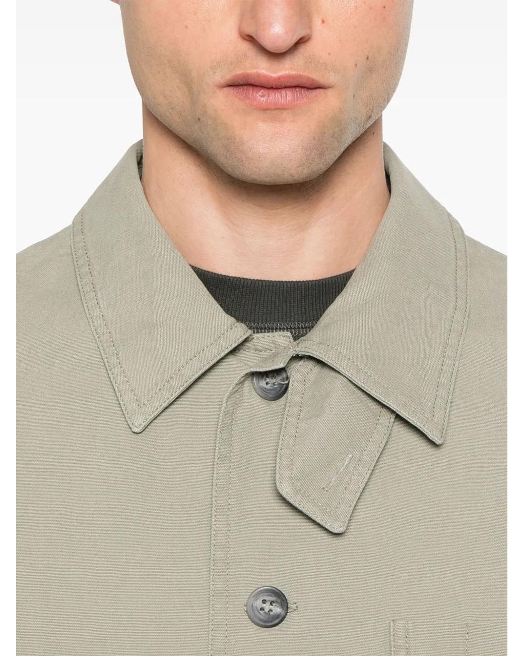 A.P.C. White Cotton Jacket for men