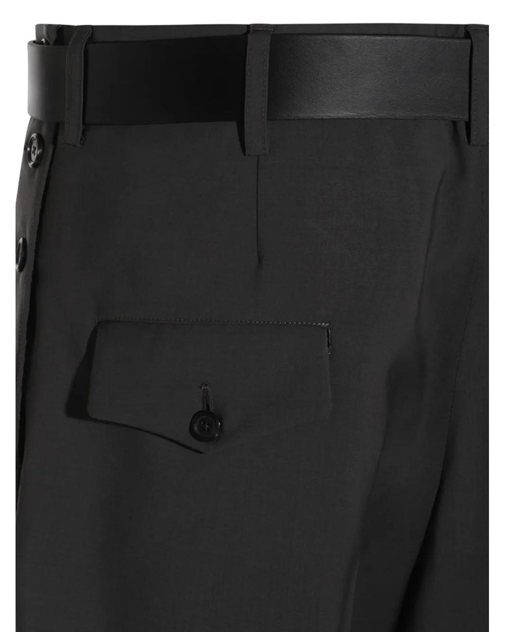 Moschino Black Straight-Leg Trousers for men