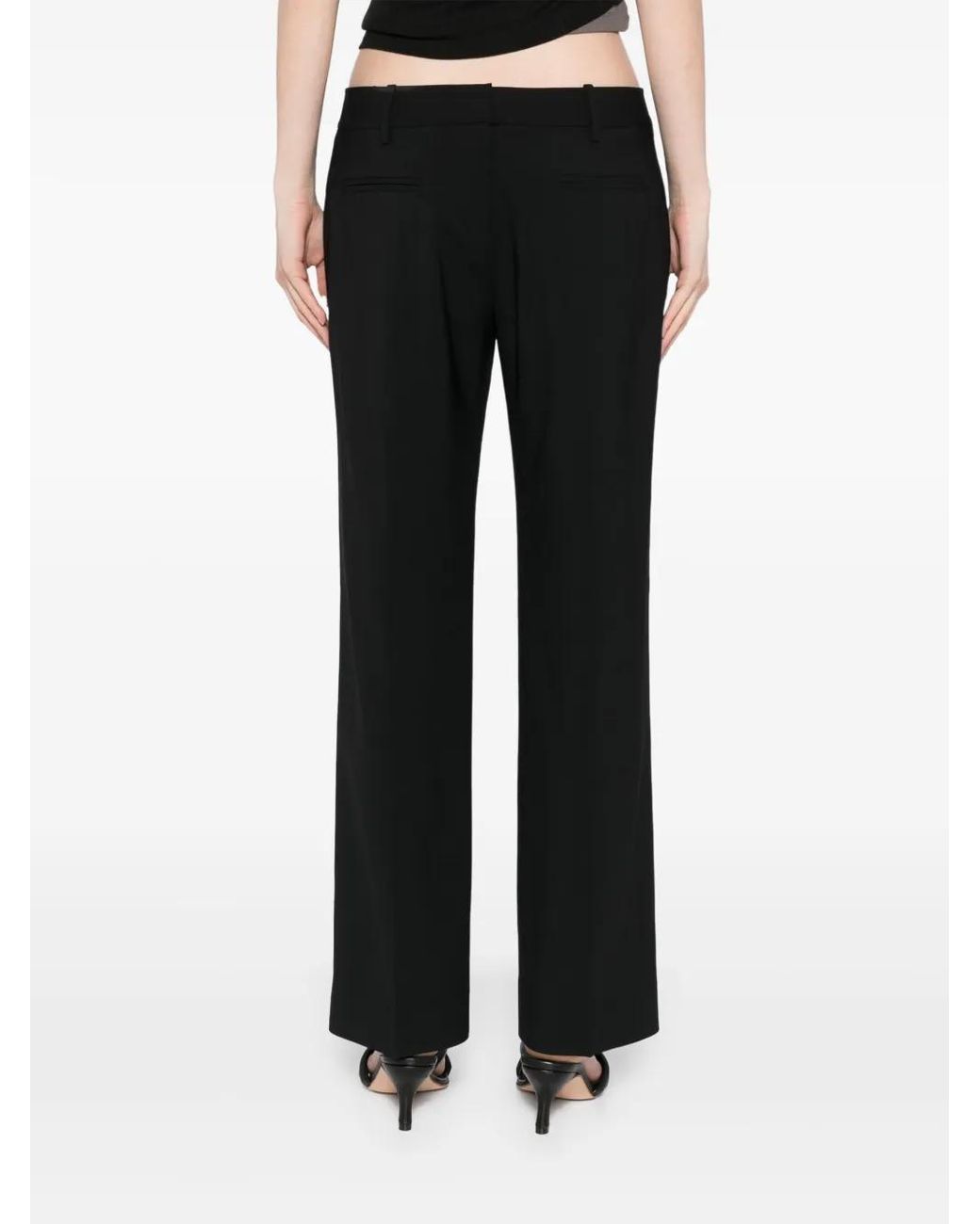 Christopher Esber Black Double Fly Trousers