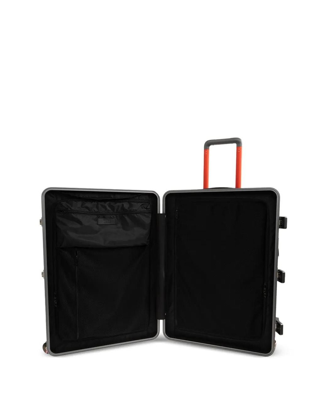 DIESEL Gray Embossed-Logo Suitcase