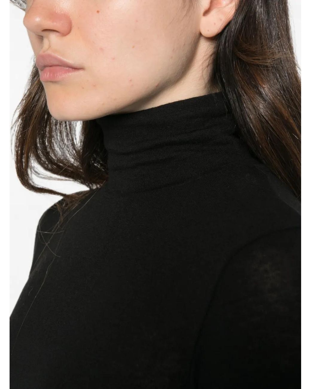 Pull À Col Roulé Herno en coloris Black
