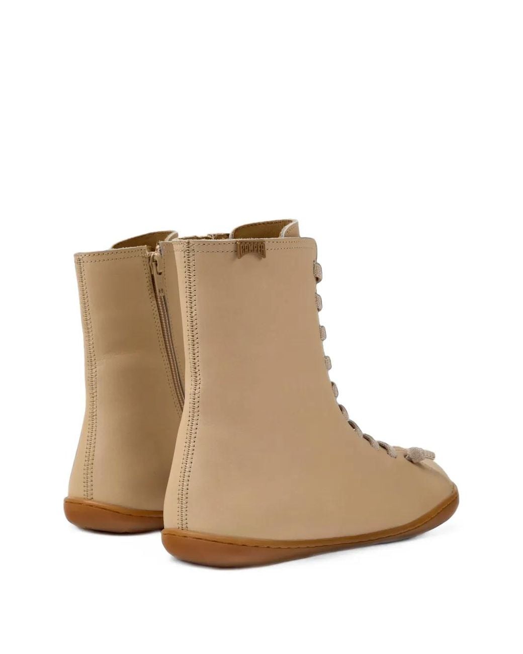 Camper Natural Peu Cami Nubuck Ankle Boots