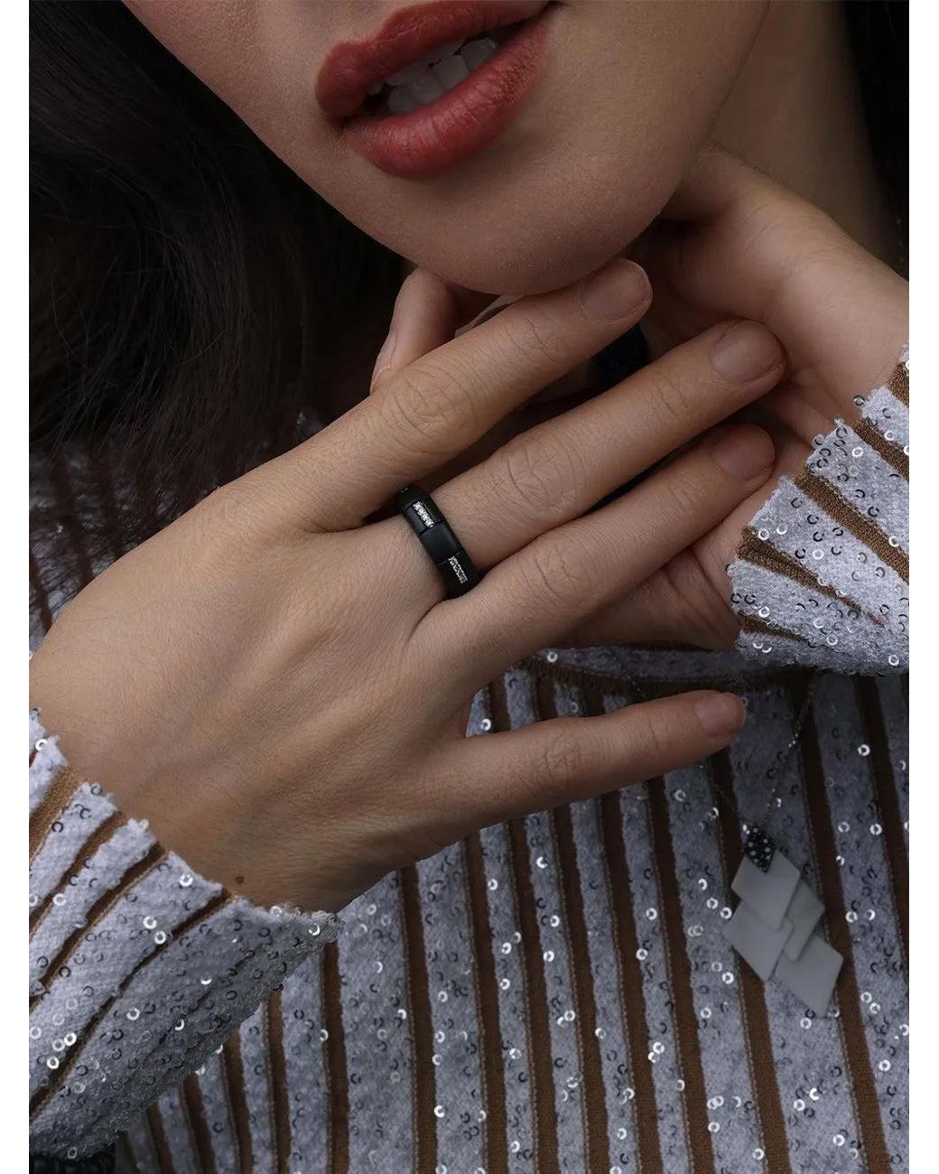 ’ROBERTO DEMEGLIO Gray Pura Diamond Ring