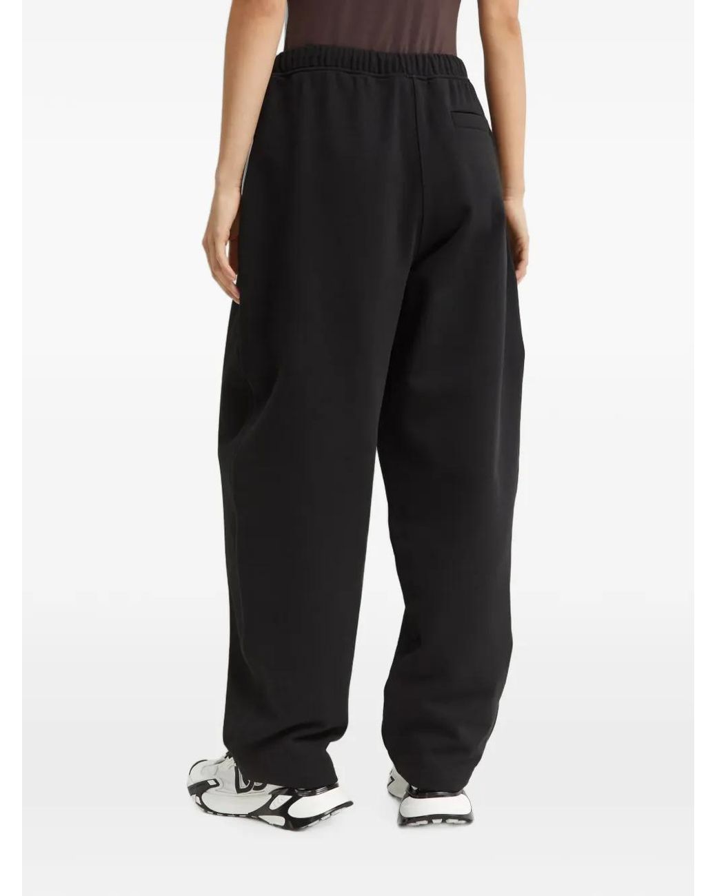 Sportmax Black Drawstring-Waist Track Pants