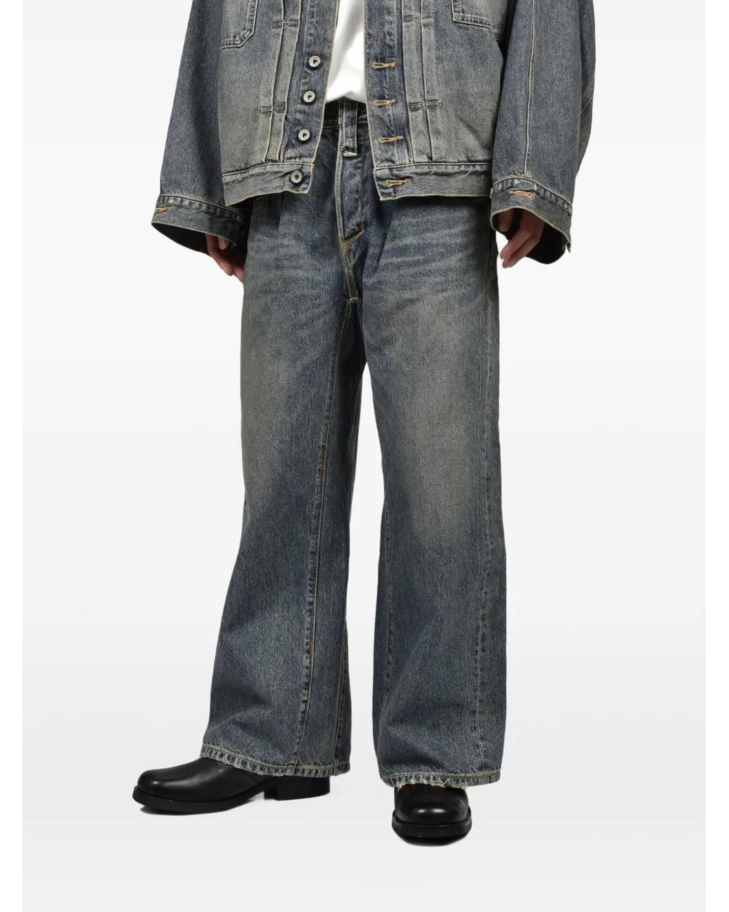 Vaqueros Anchos DAIRIKU de hombre de color Gray