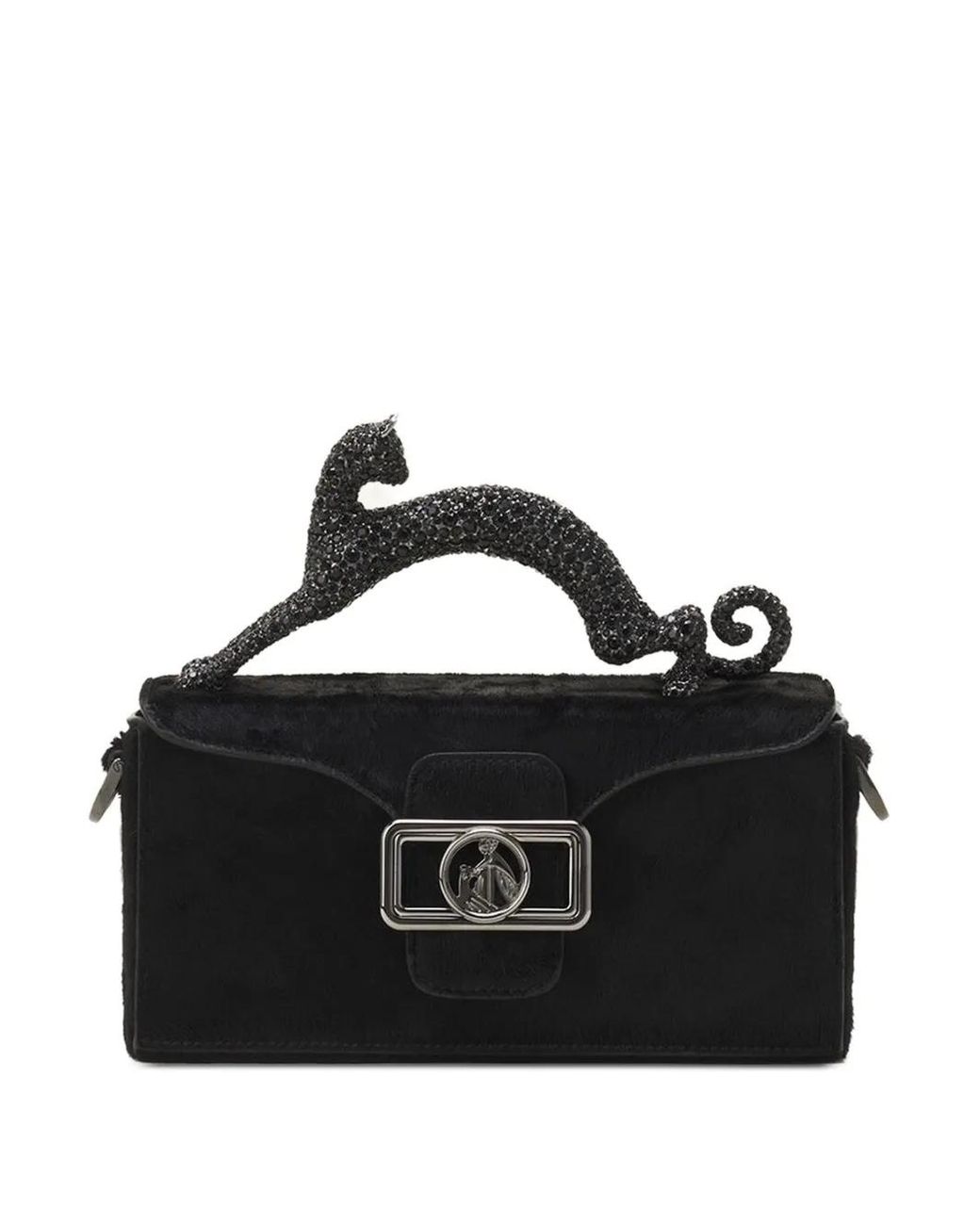 Lanvin Black Pencil Cat Nano Bag