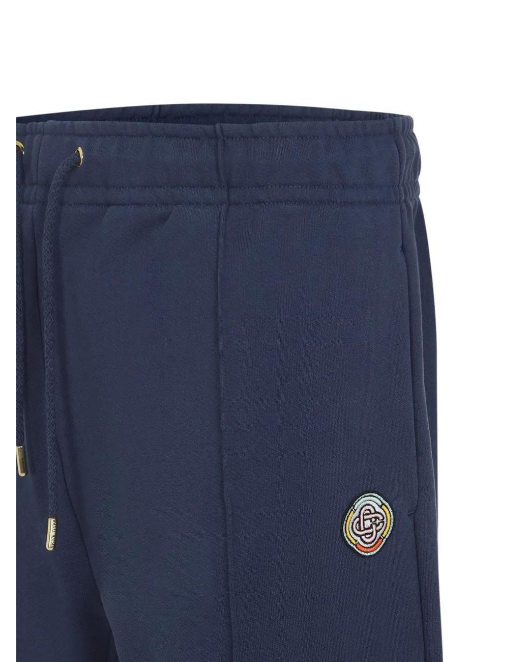 Casablanca Blue Panelled Drawstring Pants for men