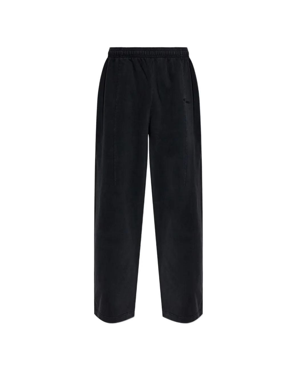 Vetements Black Sweatpants With 'Vintage' Effect for men