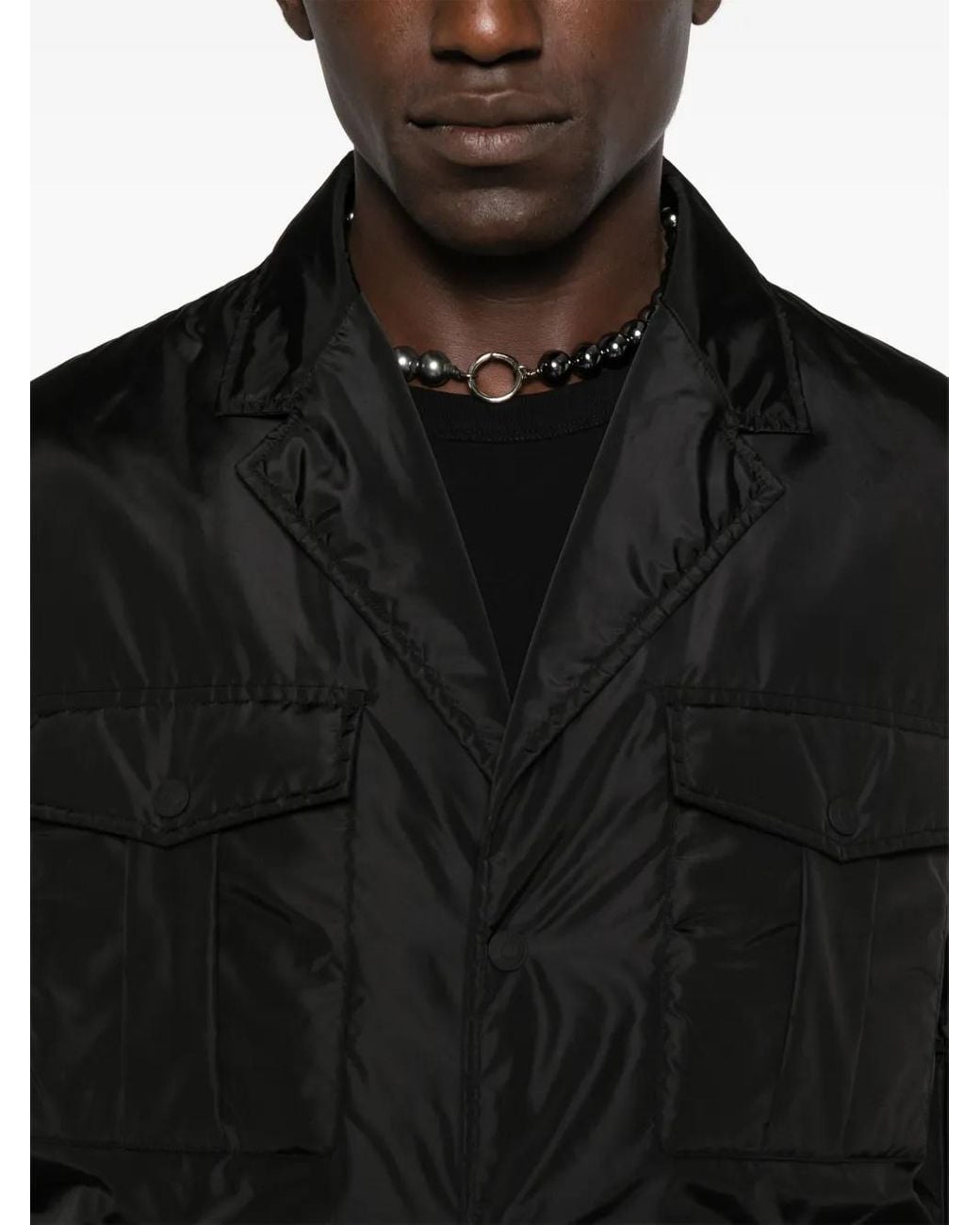 DSquared² Black Flap-Pocket Buttoned Jacket for men